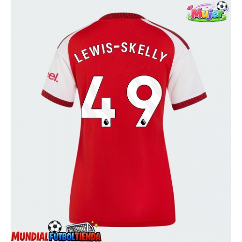 Camiseta Arsenal Myles Lewis-Skelly #49 Primera Equipación Replica 2026-27 para mujer mangas cortas